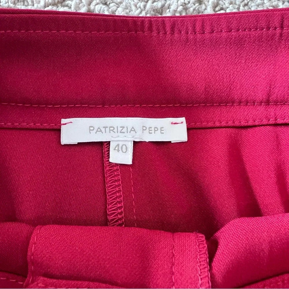 Patrizia Pepe Essential Crepe Pant Martian Red Size 40 - Picture 7 of 15